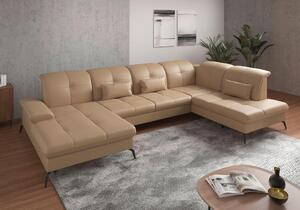 SEDACÍ SOUPRAVA, textil, kůže, cappuccino Sit & More - Sedací soupravy, Online Only