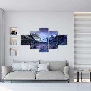 Obraz zimní horské krajiny (125x70 cm)