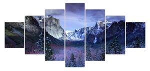 Obraz zimní horské krajiny (210x100 cm)