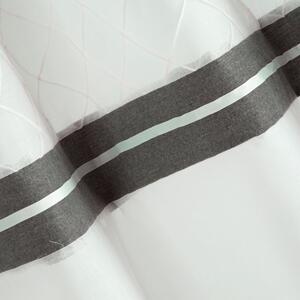 Eurofirany Bílá záclona na kroužcích BLANKA 140x250 cm