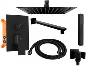 REA - Sprchový set podomítkový Fenix černý + BOX