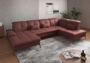 SEDACÍ SOUPRAVA, kůže, červenohnědá Sit & More - Sedací soupravy, Online Only