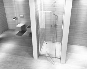 Rea - Sprchové dveře Wiktor - chrom/transparentní - 77-97x190 cm L/P