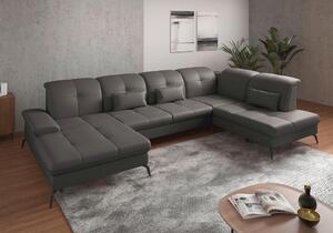 SEDACÍ SOUPRAVA, textil, kůže, mokka Sit & More - Sedací soupravy, Online Only
