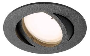 Schrack Podhledové světlo My68 výklopné, kruhové, výřez 68mm, černá