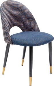 ŽIDLE, modrá, černá, barvy zlata Kare-Design - Jídelní židle, Online Only