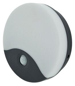 LED Venkovní nástěnné svítidlo se senzorem pohybu LED/18W/230V IP44 antracit