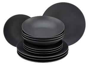 JÍDELNÍ SOUPRAVA Soft Touch Black 12dílné Creatable - Online Only nádobí, Online Only