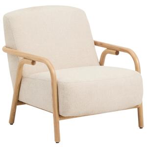Kave Home Béžové čalouněné křeslo Sylo