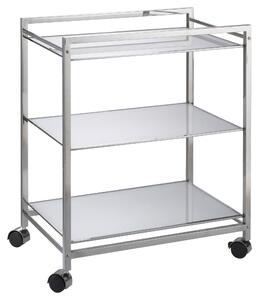 SERVÍROVACÍ VOZÍK, bílá, barvy nerez oceli, 60,5/73,5/40,5 cm XXXL, Online Only