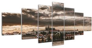Obraz Pražského hradu v šeru (210x100 cm)