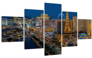 Obraz nočního Las Vegas (125x70 cm)