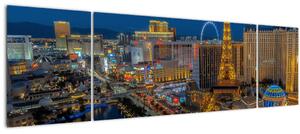 Obraz nočního Las Vegas (170x50 cm)