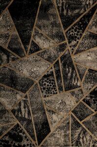 JUTEX Kusový koberec Mramor 9119S zlatý BARVA: Zlatá, ROZMĚR: 80x150 cm