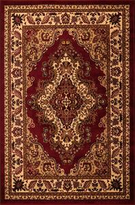 JUTEX Kusový koberec Medailon 6985A červeno-krémový BARVA: Béžová, ROZMĚR: 60x100 cm