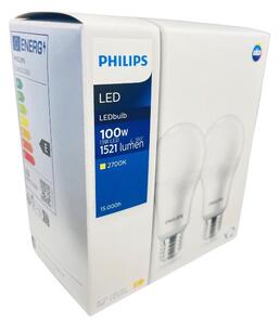 Philips 8719514471054 LED žárovka CorePro E27 13W/100W 1521lm 2700K A67 bílá 2-set