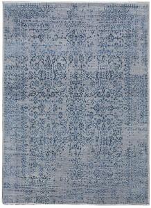 Diamond Carpets koberce Ručně vázaný kusový koberec Diamond DC-JK 1 Silver/blue ROZMĚR: 140x200