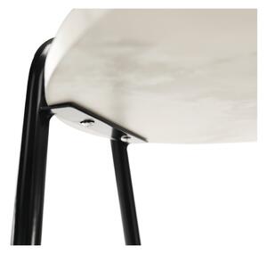 Příruční stolek, mramor/černá, GARSY