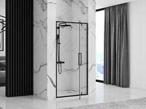 Rea - Sprchové dveře Rapid Swing - černá/transparentní - 70x195 cm L/P