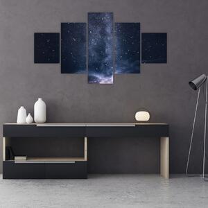 Obraz oblohy s hvězdami (125x70 cm)