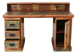 Barevný psací stůl z recyklovaného dřeva Openwater