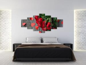 Obraz - kytice růží (210x100 cm)
