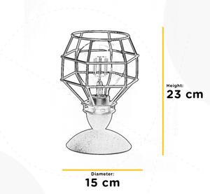 ONLI - Stolní lampa SPIDER 1xE27/15W/230V 23 cm černá/hnědá