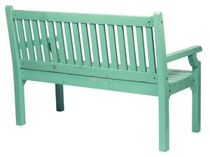 TEMPO Dřevěná zahradní lavička, neo mint, 150 cm, KOLNA