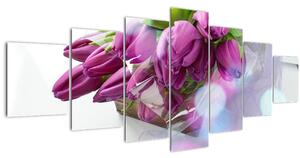 Obraz - kytice tulipánů (210x100 cm)