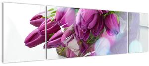Obraz - kytice tulipánů (170x50 cm)
