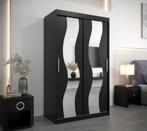 Šatní skříň Abi Se Barva korpusu: Černá, Rozměry: 250 cm, Dveře: Bílá