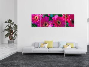 Obraz - květiny (170x50 cm)