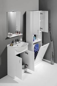 Aqualine Koupelnový set LIVERO C500 (umyvadlová skříň + umyvadlo + vysoká skříň s košem + zrcadlo)