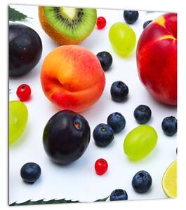 Obraz ovoce s kapkami vody (30x30 cm)