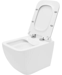 REA – Závěsná WC mísa Hary Rimless Duroplast - bílá