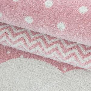 Ayyildiz koberce Dětský kusový koberec Bambi 820 pink kruh ROZMĚR: 120x120 (průměr) kruh