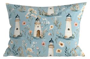 Polybavlněný povlak na polštář LIGHTHOUSE POLY 50x70 cm, modrý