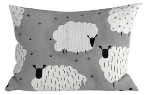 Polybavlněný povlak na polštář SHEEP POLY 50x70 cm, šedý