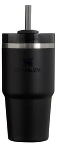Černá termoska s brčkem z nerezové oceli 600 ml Quencher H2.0 FlowState Tumbler Black – Stanley