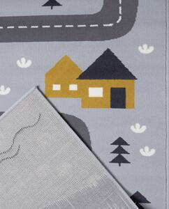 Hanse Home Collection koberce Dětský koberec Adventures 104535 Grey/mustard ROZMĚR: 80x150