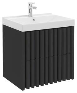 SKŘÍŇKA S UMYVADLEM, černá, černá, 61 cm MID.YOU - Koupelnové série, Online Only