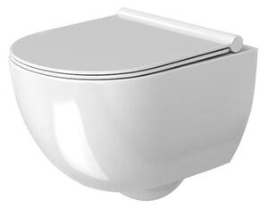 REA – Závěsná WC mísa Carter N 18 cm Rimless - bílá