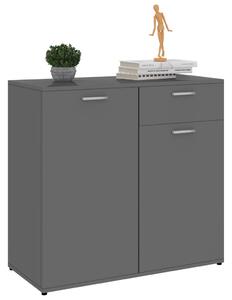Příborník Jays - dřevotříska - šedý s vysokým leskem | 80x36x75 cm