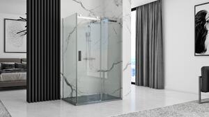 Sprchová vanička Rea ROCK 80x100 cm - šedá