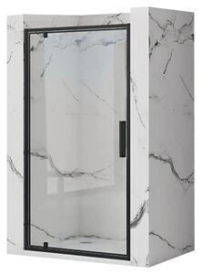 Rea - Sprchové dveře Rapid Swing - černá/transparentní - 80x195 cm L/P