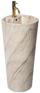 Rea Blanka volně stojící umyvadlo, 84 x 40 cm, Natural imitace kamene, REA-U4664