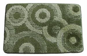 Top textil Koupelnová předložka Comfort 50x80cm - zelené kruhy