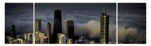 Obraz města v oblacích (170x50 cm)