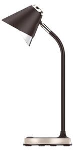 Immax 08971L - LED Stmívatelná stolní lampa FINCH LED/9W/12/230V hnědá/zlatá