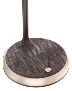 Immax 08971L - LED Stmívatelná stolní lampa FINCH LED/9W/12/230V hnědá/zlatá